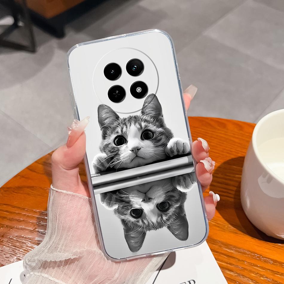 Чехол для Oppo Realme 12 Pro Plus Чехлы для телефона Realme 12X Для Realme12 Pro+ 5G Задняя крышка Градиентный Мягкий Прозрачный Защитные Funda