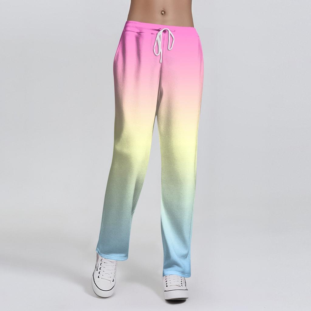 Women's Fashion Loose Casual Gradient Printed Casual Pants