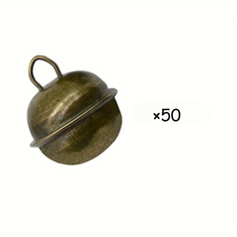 50/100 шт. Винтажные металлические колокольчики для рождественского декора, Подвески для собак кошек, Поделки и Праздничные украшения - Метод подвешивания