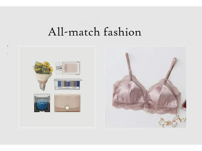 Бюстгальтер Tange French Mulberry Silk No-Wire Lace Bra - сексуальный, с тонкими подкладками, коллекция весна и лето