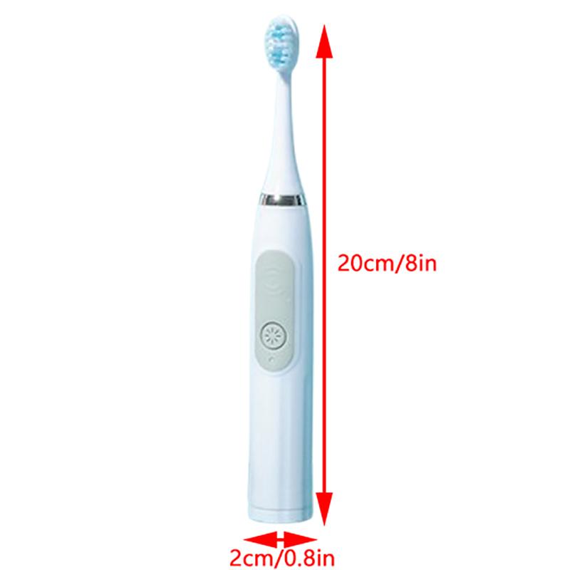 1 шт. Звуковая электрическая зубная щетка Высокочастотная чистка Зубная щетка Портативная Выносливость от батареи Электрическая зубная щетка Уход за полостью рта