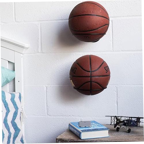 Ball Wall Rack 6 Pack Metal Sports Storage Holder for Basketball Soccer Volleyball