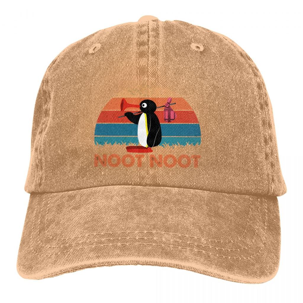 Retro Vintage Animal Cute Baseball Caps Peaked Cap Noot Pingu Pinga Penguin TV Sun Shade Hats for Unisex