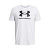 UA Sportstyle Logo Print Crew Neck Футболка с короткими рукавами Мужские топы Белые 1382911-100