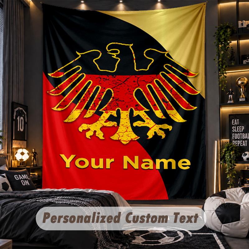 TapestryEintracht Frankfurt Custom Name Text Personalized Wall Hanging Tapestry Home Wall Decor