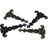 2Pcs 113*69mm Antique Bronze/Black Hinge for Windows Cabinet Cupboard Wardrobe Doors Wooden Boxes Jewelry Case Chest