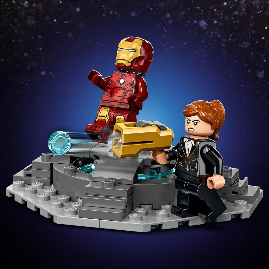 LEGO Super Heroes Marvel Арсенал Железного Человека 76216 Игрушечные блоки Подарок Герой Сэнтай Супергерой Американский комикс Мальчики от 7 лет и старше