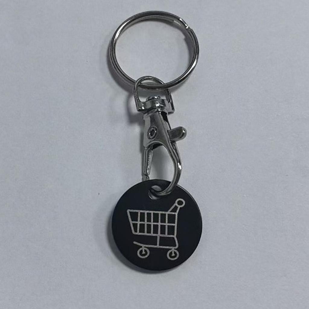 Брелок из нержавеющей стали Части тележки для покупок с ручным приводом для супермаркета Монета для покупок в супермаркете