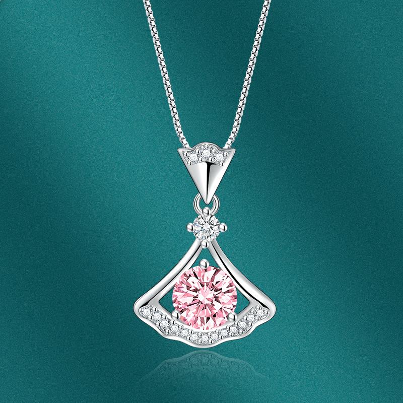 BELLA BOX Ожерелье с подвеской в форме веера, модные свадебные и помолвочные украшения с несколькими цветами