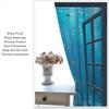 Ocean Animals Window Curtains Deep Sea Fish Coral Plants Underwater World Window Drapes for Bedroom Living Room Nursery