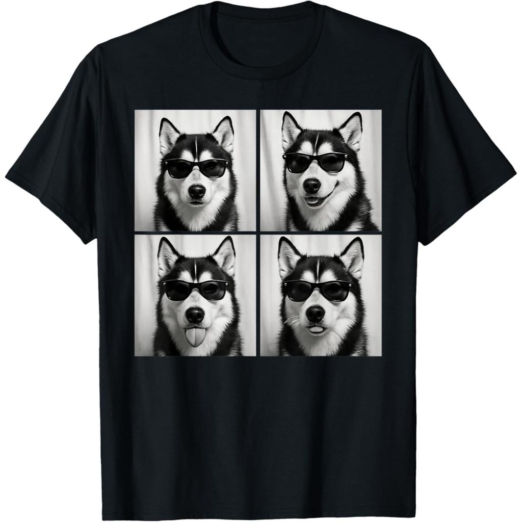 Funny Siberian Husky Lover Cute Huskies Dog T Shirts Men Cotton Humor Streetwear Tee Shirt Short Sleeve Unisex Loose Clothing
