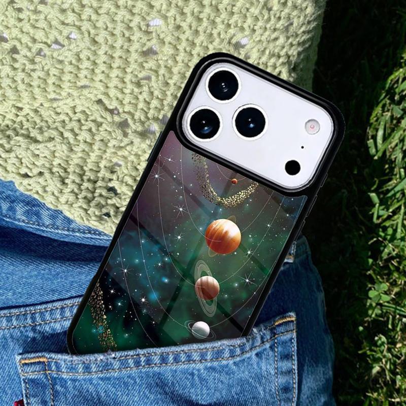 Астрономия Планеты Чехол для Телефона для IPhone 11 12 13 14 15 16e 17 Pro Max Coque для IPhone 17 Air