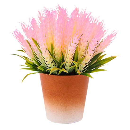 Красивое искусственное растение в горшке сымитировало легковес отсутствие увядания