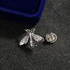 Unisex Vintage Silver Bee Brooch Pin – Stylish Lapel/Suit Accessory