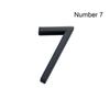 4inch/10cm 3D Black Self-Adhesive ABS Acrylic 0 To 9 Number Plate Sign Door Label Numeral Tag
