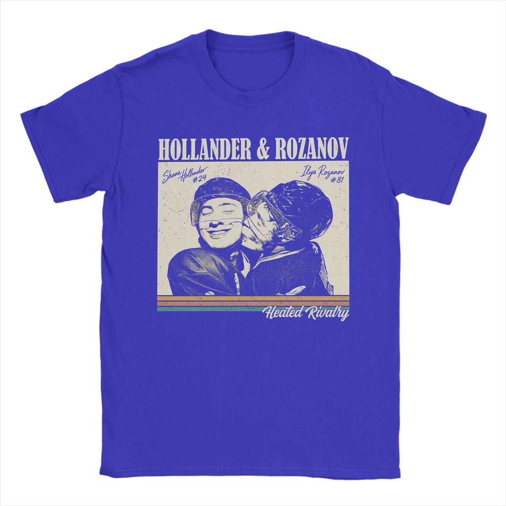 Hollander Rozanov Heated Rivalry T Shirts Men Pure Cotton Fun TShirts Round Collar Tee Shirt Short Sleeve Tops Birthday Gift