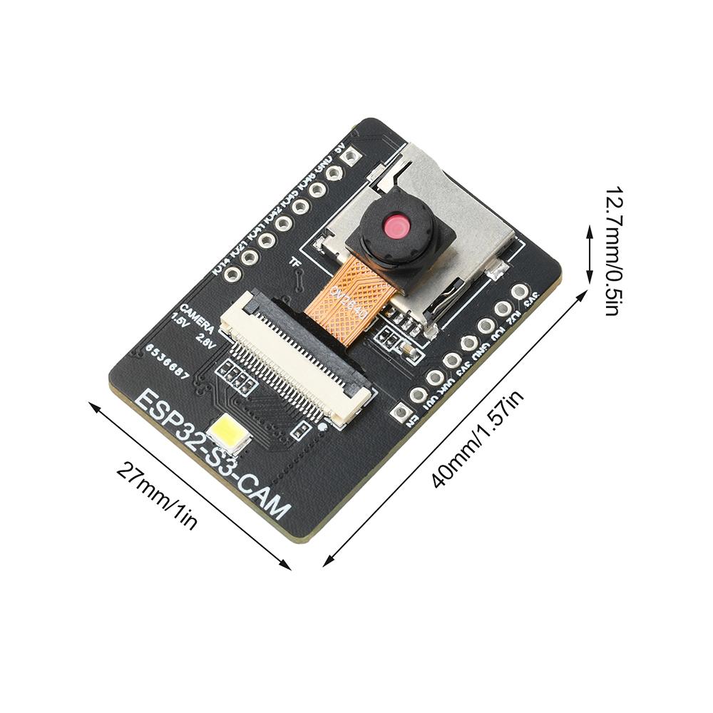 ESP32-S3-CAM WiFi Bluetooth Плата разработки Тип-C Вставляемый модуль камеры OV2640 OV3660 Слот для SD-карты Мини DIY Набор