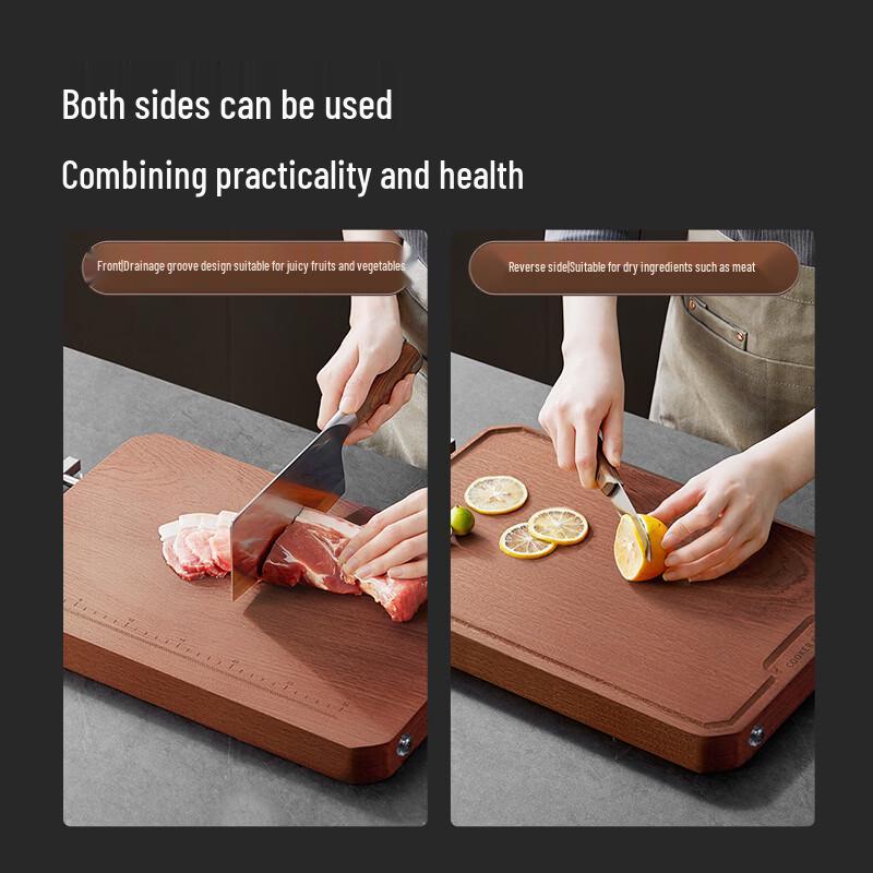 COOKER KING Imported Ebony Wood Cutting Board