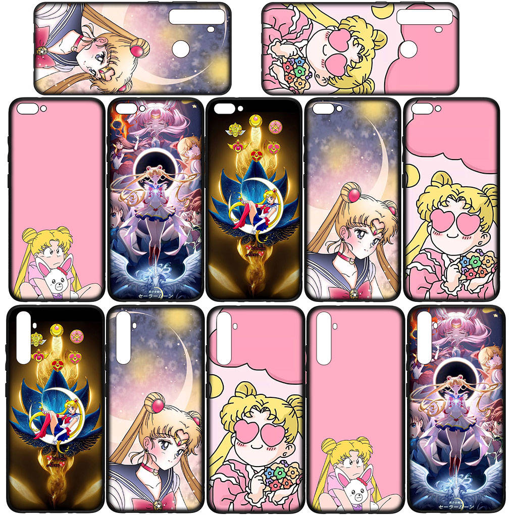 Чехол для iPhone 16 15 Xiaomi Redmi Note 14 13 12 11 Pro Max X 8 9 16e Samsung Galaxy S25 S24 S23 Moto G85 OPPO Huawei Lovely Sailor Moon Phone Case