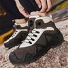 Men’s Black Deserts Shoes Casual Hiking Boots Black Outdoor Sport Boots Plus Size High Top