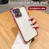 For Motorola Moto G84 Case Moto G84 Cover XT2347 XT2347-1 Phone Case G84 Soft Bumper Shockproof Protect Cover Clear Electroplate