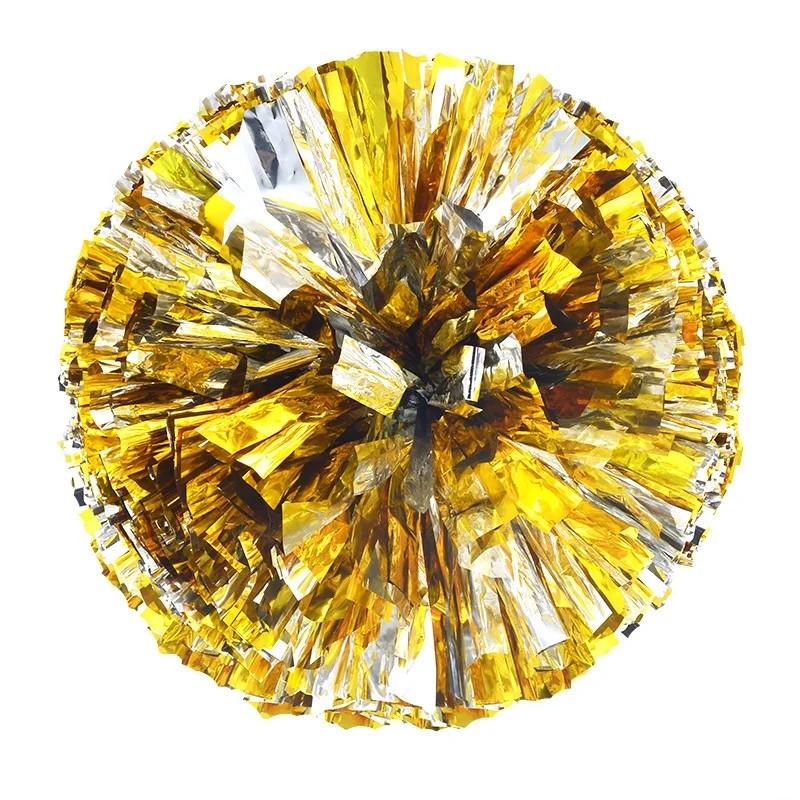 Женские разноцветные помпоны для черлидинга, шарики для черлидинга, черные и синие, золотые, серебряные, красные, зеленые, танцевальные аксессуары для черлидинга