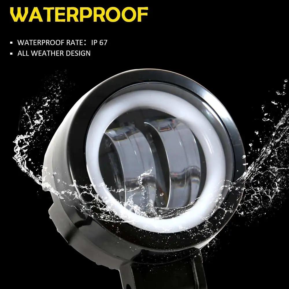 Пластиковые Фары-балки 3 дюйма Рабочая лампа Новая Противотуманная фара для Внедорожника Лодки Грузовика Внедорожника Пикапа