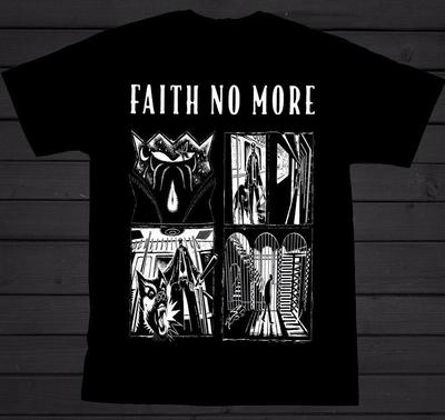 Футболка с туром Faith No More Черная с коротким рукавом Все размеры S-5XL 1T103 Унисекс футболка