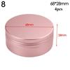 Metal Box for Cream Balm Cosmetic Container Aluminum Tin Jar Refillable Bottles Tea Cans