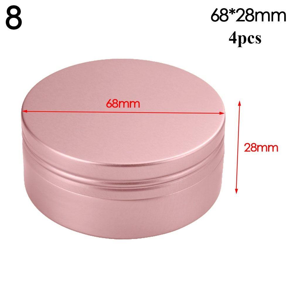 Metal Box for Cream Balm Cosmetic Container Aluminum Tin Jar Refillable Bottles Tea Cans