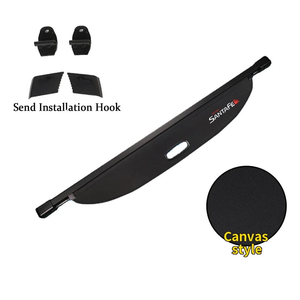 For Hyundai Santa Fe TM 2019~2024 2024 2024 Rear Trunk Cargo Cover Partition Board Privacy Shield Shade Curtain Blind Accessorie