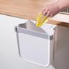 Bathroom Kitchen Waste Storage Folding Waste Bin with Drawer Cabinet Door Hanging Trash Bin Trash Can Foldable Trashcan