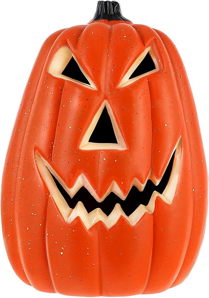 Halloween Pumpkin Lights Plastic Jack O Lantern Table Decor For Home Party Style A