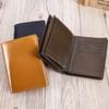 Men's Genuine Leather Money Clip Anti-theft Brush Wallet Vintage Head Layer Cowhide Wallet