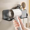 Carbon Steel Bathroom Tissue Holder Wall Mounted Tissue Rack Hair Dryer Holder  Bathroom Use