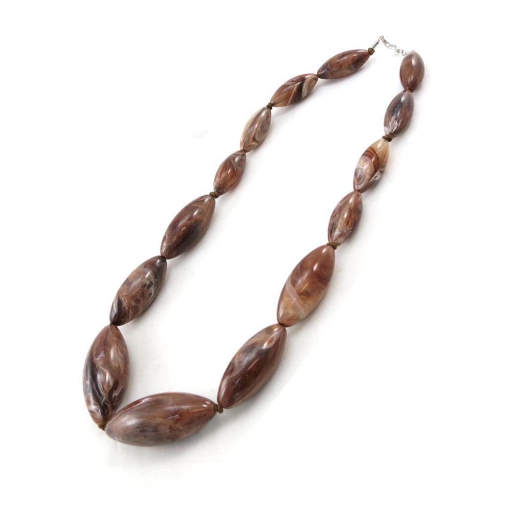 Les Trésors De Lily [D8295] — Коричневое дизайнерское колье «Даты»