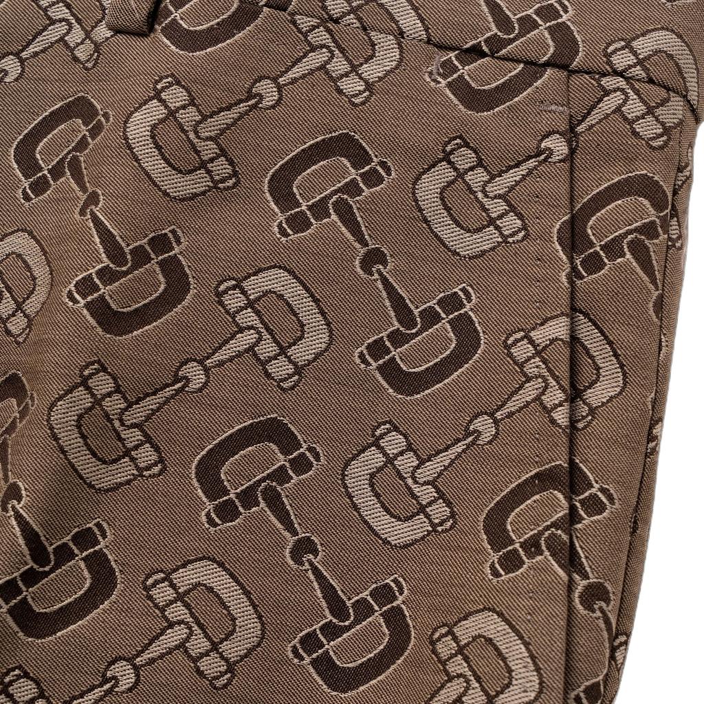 Gucci Классические брюки макси с мотивом уздечки 720965-ZAKIV-9549