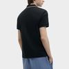 Fila Серия Heritage Однотонная повседневная вязаная футболка-поло с коротким рукавом Мужские футболки-поло Черный F11M428109FBK