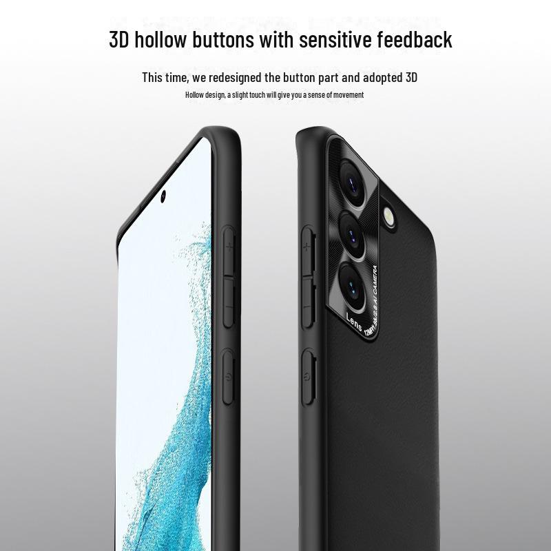 Чехол Samsung S22 Liquid Leather с защитой от падений и обрастания