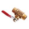 12mm Brass Full Port Hose Connector Pipe Fittings Ball Valve Pipe Male to Male Thread Switch