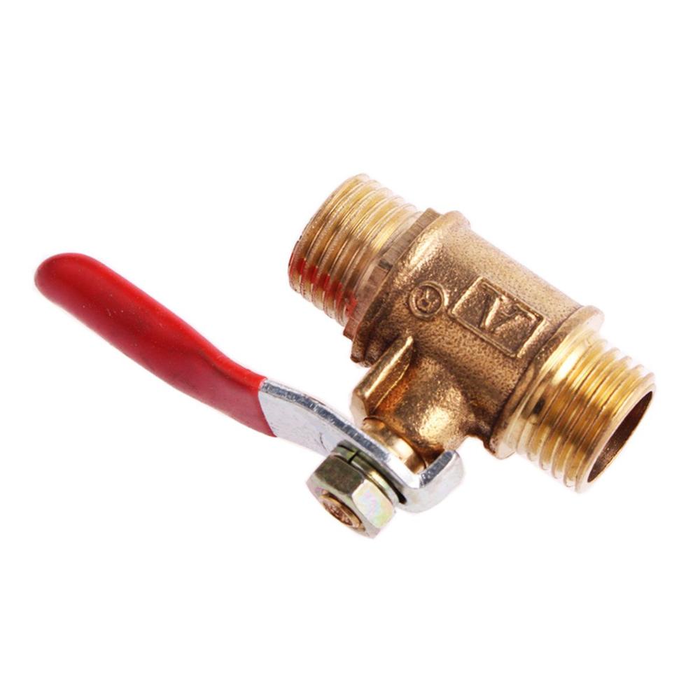 12mm Brass Full Port Hose Connector Pipe Fittings Ball Valve Pipe Male to Male Thread Switch