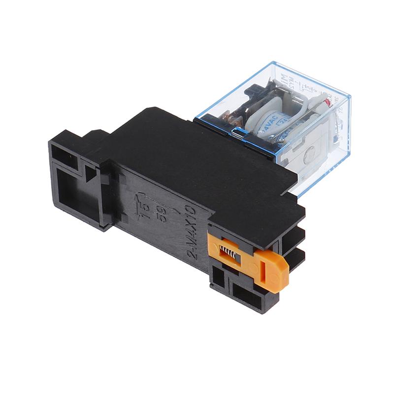 Ac220V 12Vdc 24Vdc 24Vac 5A 8Pin катушка питания My2N-J реле Hh52P с гнездом базы