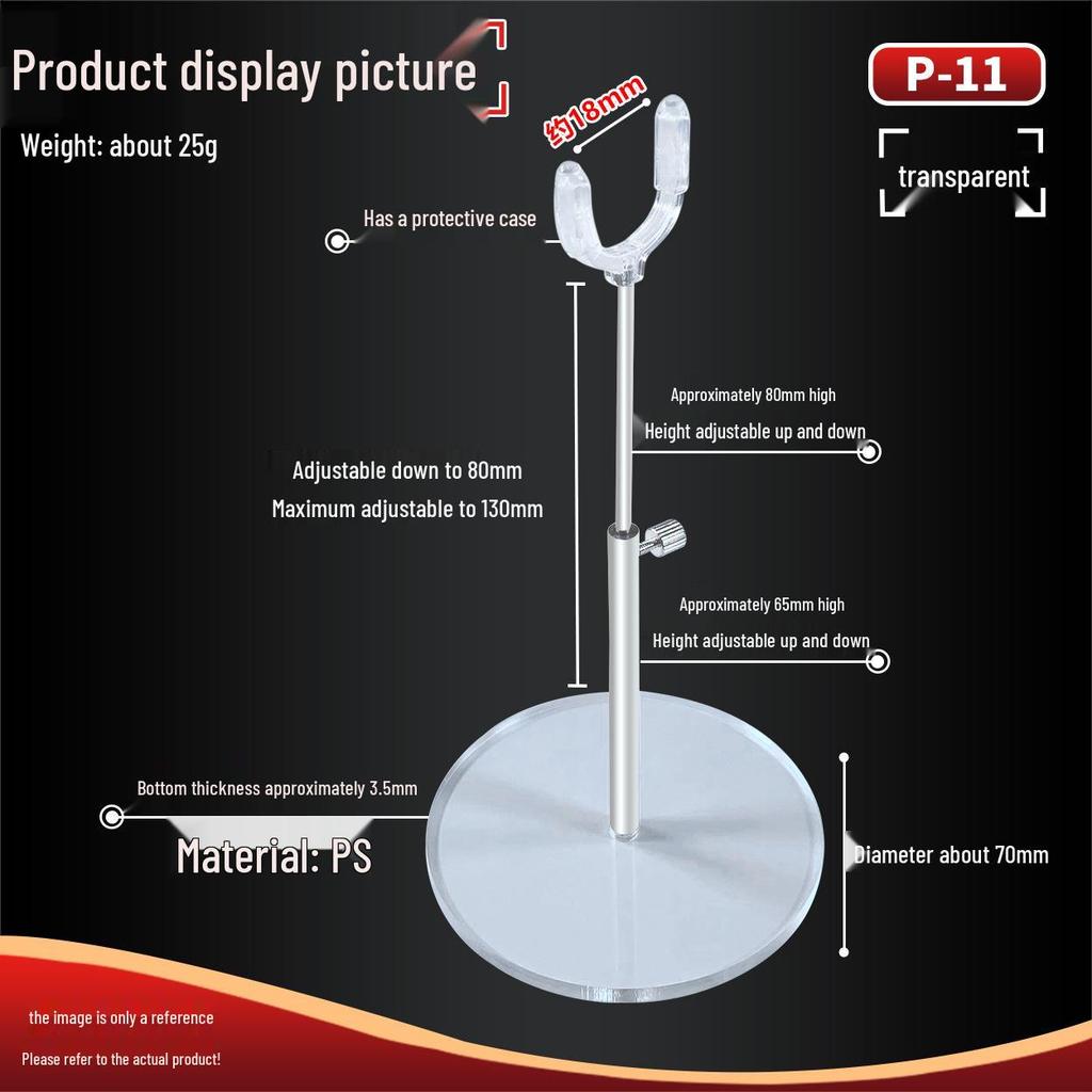 Adjustable BJD Doll Stand for 8 to 12-Point Dolls with Custom Makeup and Height Control