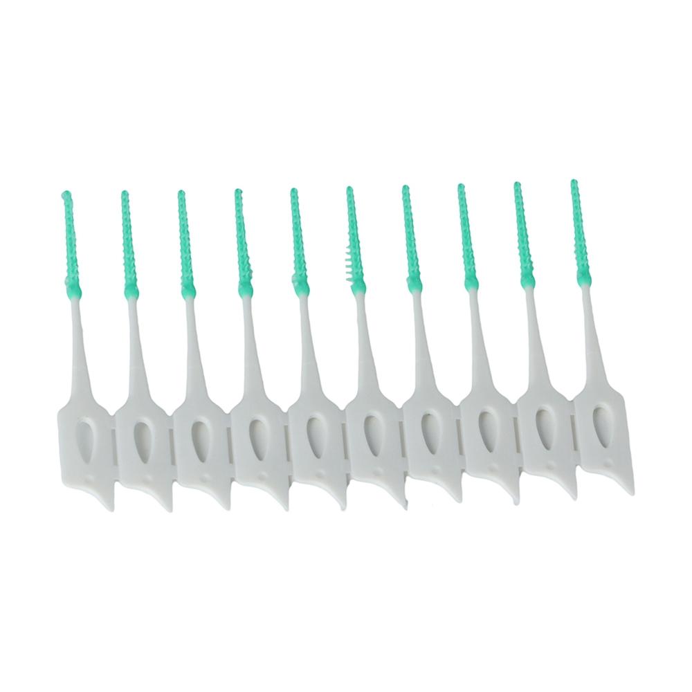 160Pcs with Thread Toothpicks Brushes Clean Between Teeth Oral Cleaning Tools Toothbrush Adult