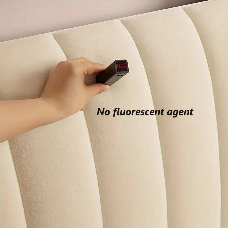 Высококачественный короткий плюшевый стеганый чехол на изголовье кровати, роскошный мягкий толстый бархатный чехол для изголовья кровати, универсальный защитный чехол для прикроватной тумбочки