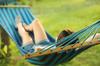 Single garden hammock with crossbar, 200 x 80, 150 kg strong