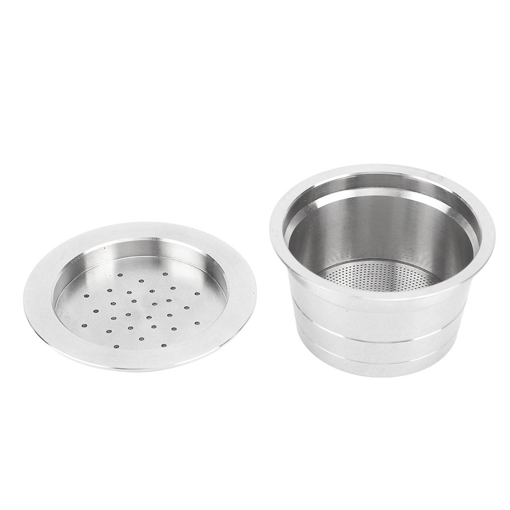 Многоразовая кофейная капсула из нержавеющей стали 304, заправляемый кофейный фильтр с кисточкой и ложкой для KF