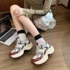 Fashion Designer Women Shoes 2024 New Color Block Women's Sneakers Autumn Light Breathable Casual Platform Shoes Zapatos De Mujer