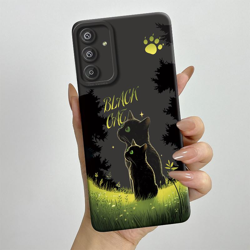 Phone Case for Samsung Galaxy M15 5G F15 5G Fashion Painted Half-wrapped Case Soft Silicon Cases E156 M156 Protection Back Cover