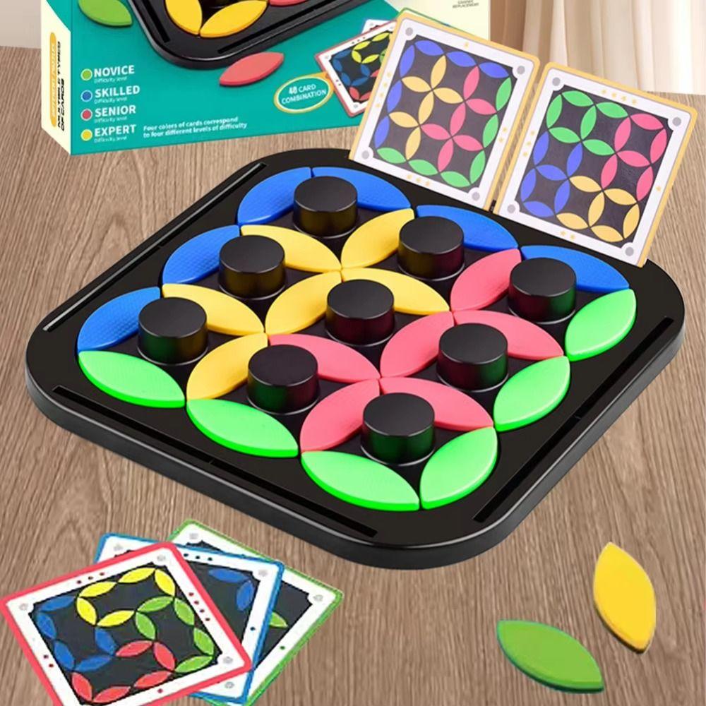 Multiplayer Tangram Educational Toys Brain Teasers Color Matching Board Game Gifts